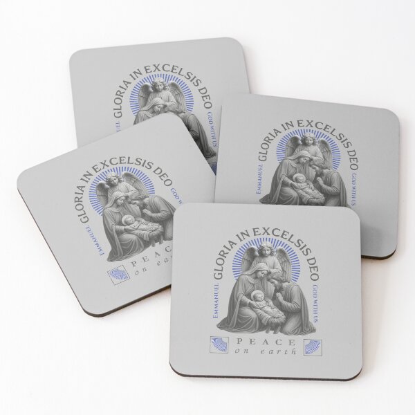 Item preview, Gloria in Excelsis Deo Nativity Design – Peace on Earth, Emmanuel God With Us | Christian Christmas Vintage Streetwear Art designed and sold by AmenAlways.