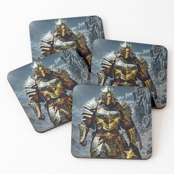 Item preview, Golden Hero – Champion of Light Fantasy Warrior Art designed and sold by GempArt.