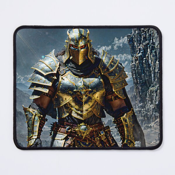 Item preview, Golden Hero – Champion of Light Fantasy Warrior Art designed and sold by GempArt.