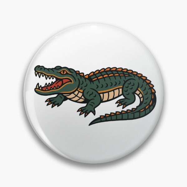 Item preview, Alligator American Traditional Tattoo Style designed and sold by LiveOakVinyl.