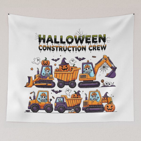 Item preview, Spooky Construction – Funny Halloween Builder Design designed and sold by Teetreasure2.