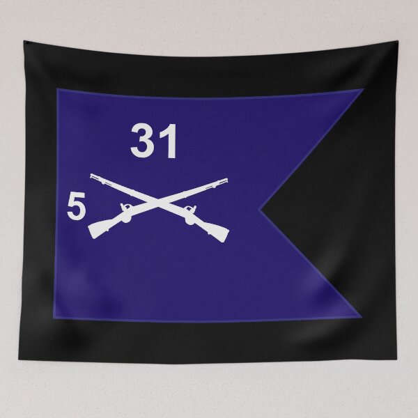 Aperçu de l'œuvre Armée - Guidon - 5e Bataillon 31e Infanterie créée et vendue par Military Insignia Products.