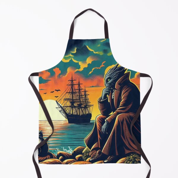 Item preview, fantasy creature watching the sunset designed and sold by Dogandesighn.