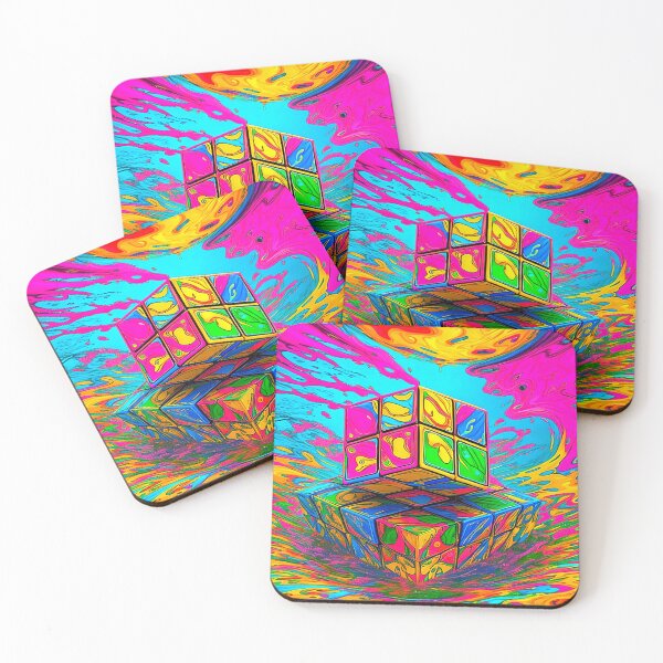 Item preview, Psychedelic Rubik's Cube Explosion. designed and sold by Alexzonartshop.
