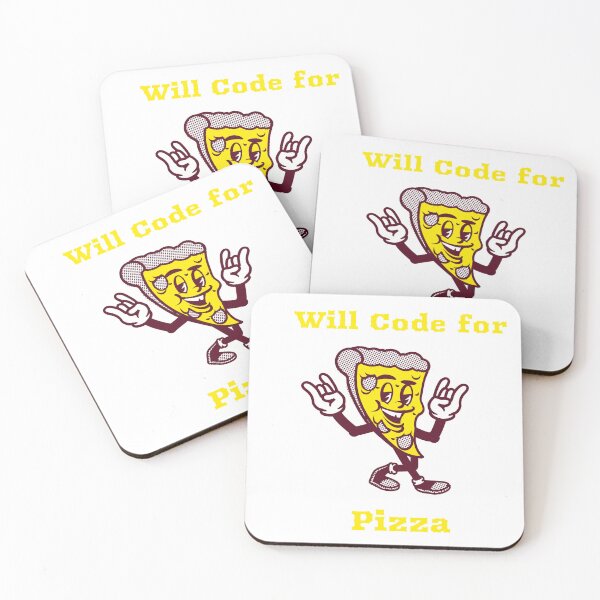 Item preview, Will Code for Pizza – Funny Programmer Pizza Lover Design designed and sold by Ani-24.