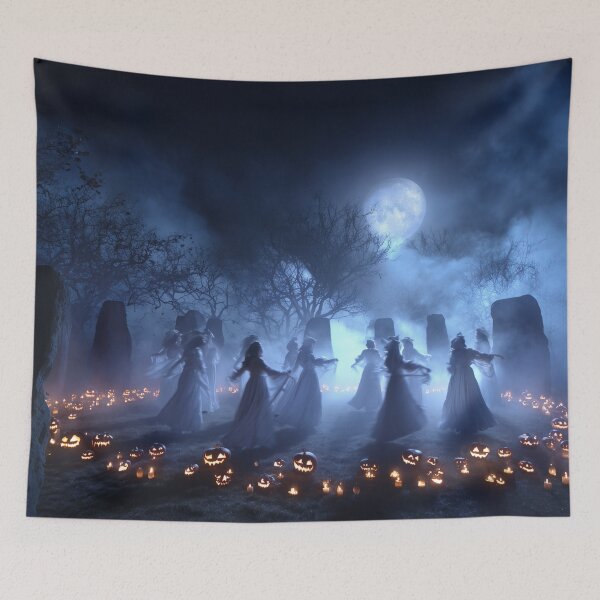 Item preview, The Witches’ Ritual at the Stone Circle – A Moonlit Night of Secrets designed and sold by GildedPagesCo.