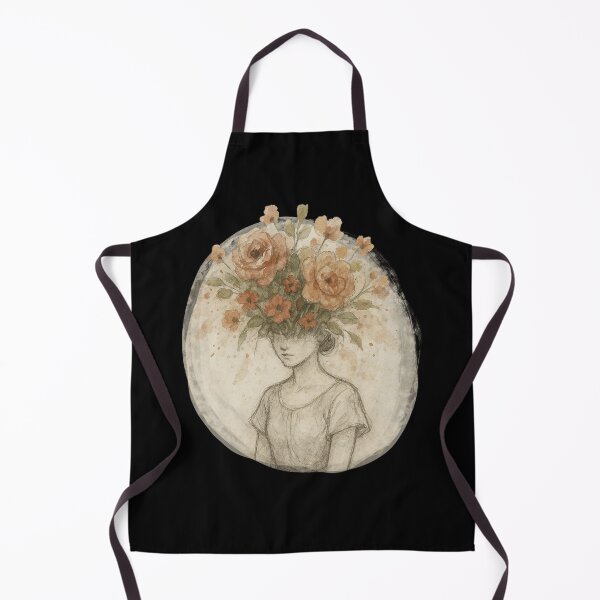 Item preview, WOMAN WITH FLOWER HEAD BOTANICAL designed and sold by LIS AND MELIVERSO.