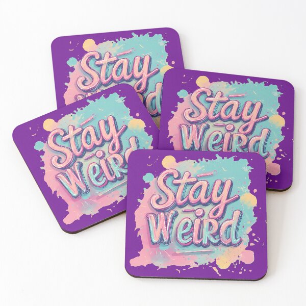 Item preview, Stay Weird Neon Graphic Design designed and sold by PawAutumn.