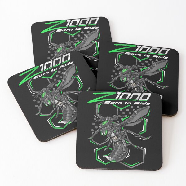Item preview, Kawasaki Z1000 2017 (Metallic Spark Black & Golden Blazed Green) for Motorcycle Riders designed and sold by MotoApparelHub.