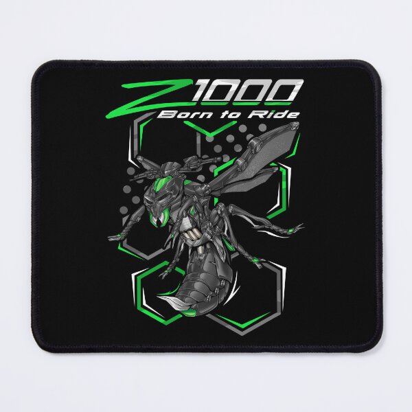 Item preview, Kawasaki Z1000 2017 (Metallic Spark Black & Golden Blazed Green) for Motorcycle Riders designed and sold by MotoApparelHub.