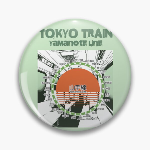 Item preview, Yamanote Line Railmap Tokyo Japan, Yamanote Line Collection designed and sold by Genki Tee.