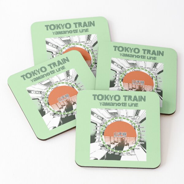 Item preview, Yamanote Line Railmap Tokyo Japan, Yamanote Line Collection designed and sold by Genki Tee.