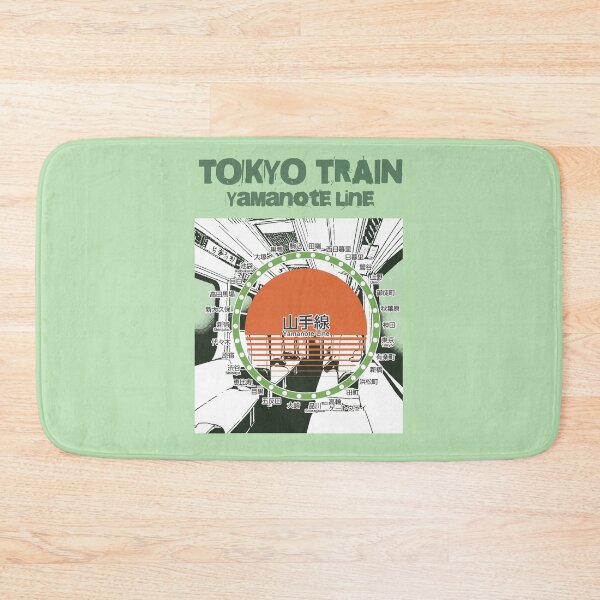 Item preview, Yamanote Line Railmap Tokyo Japan, Yamanote Line Collection designed and sold by Genki Tee.