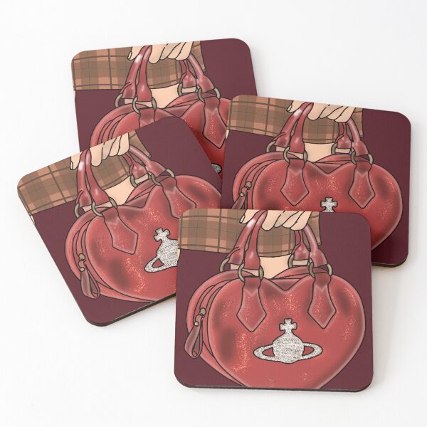 Item preview, Glittering Heart Bag Art Print in Red designed and sold by PopHuePrints.