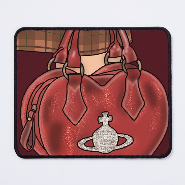 Item preview, Glittering Heart Bag Art Print in Red designed and sold by PopHuePrints.