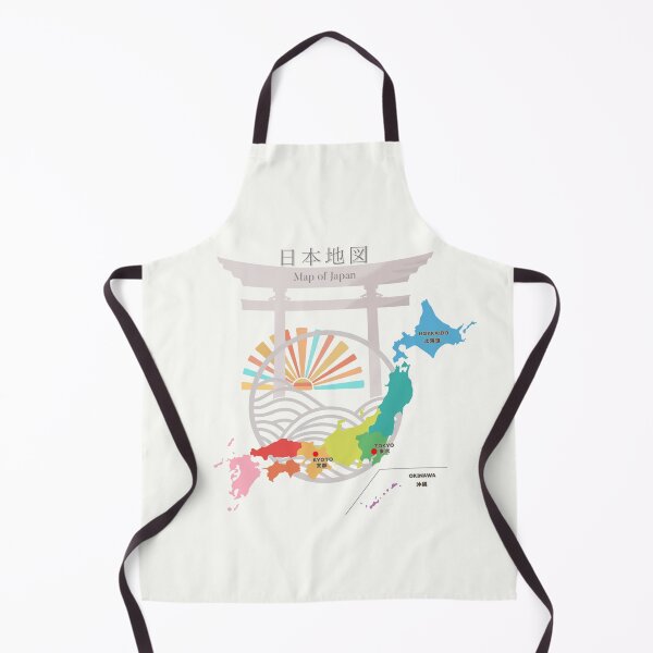 Item preview, Map of Japan - Nihon Chizu designed and sold by Genki Tee.