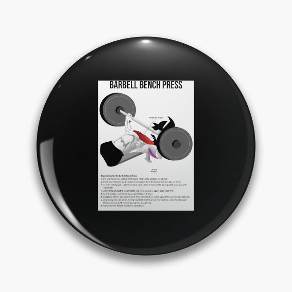 Item preview, Bench Press Muscle Chart - Anatomy Diagram - Anime Gym Motivational designed and sold by kinwakina.