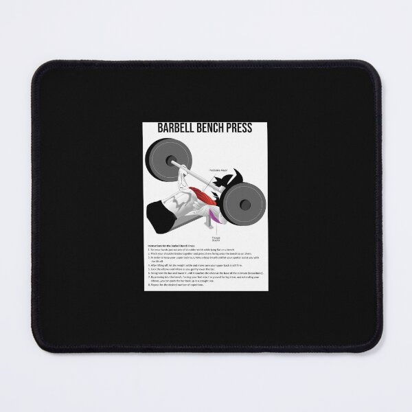 Item preview, Bench Press Muscle Chart - Anatomy Diagram - Anime Gym Motivational designed and sold by kinwakina.