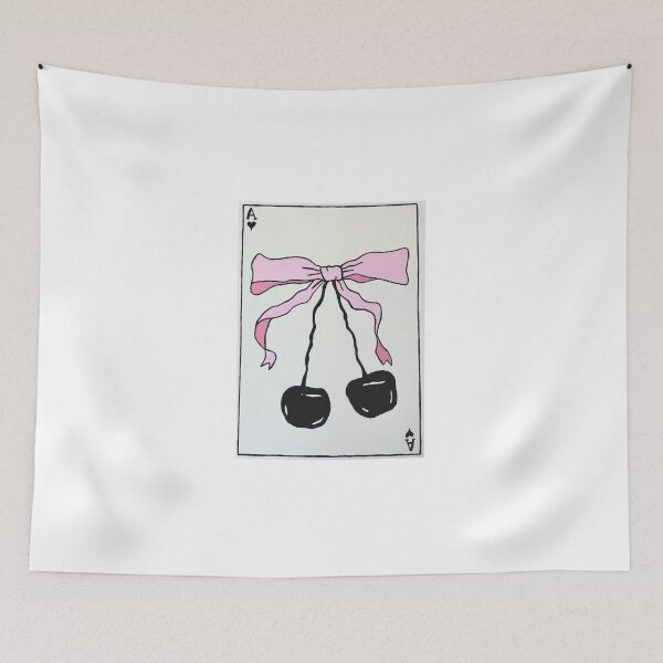 Item preview, Lucky girl cherries playing card designed and sold by pinkbeetles.