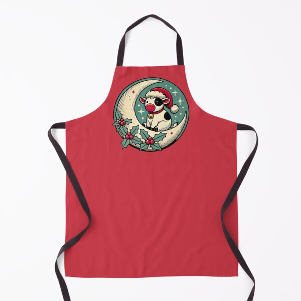 Item preview, Christmas Cow Festive Farm Animal Funny Holiday Winter Design designed and sold by FrictionMaxxing.