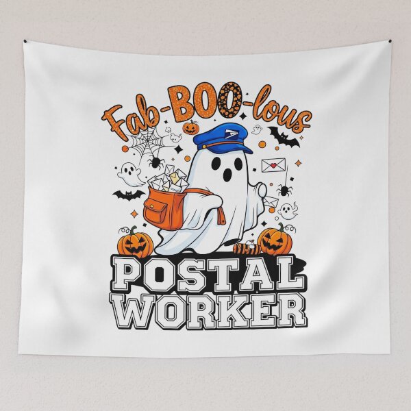 Item preview, Pumpkin Postal Worker – Funny Halloween Mail Carrier Design designed and sold by Teetreasure2.