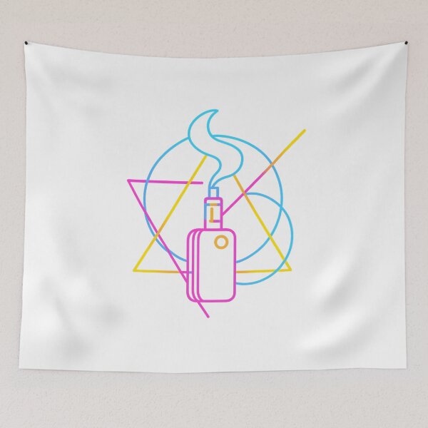 Item preview, Neon Vape Geometry – Colorful Abstract Glow Design designed and sold by House of Taste Designs.
