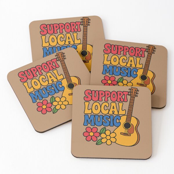 Item preview, Support Local Music Guitar Player Indie Band Concert Design designed and sold by FrictionMaxxing.