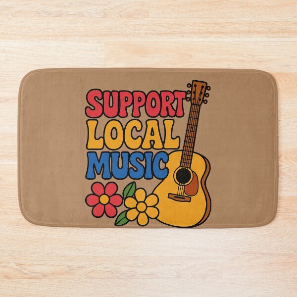 Item preview, Support Local Music Guitar Player Indie Band Concert Design designed and sold by FrictionMaxxing.