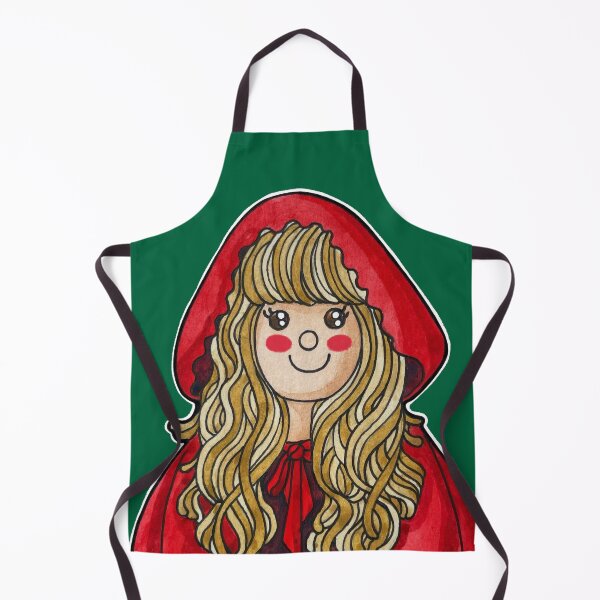 Item preview, Watercolor Cartoon Girl in Red Cloak – Fantasy Forest Art designed and sold by PangmulCartoon.