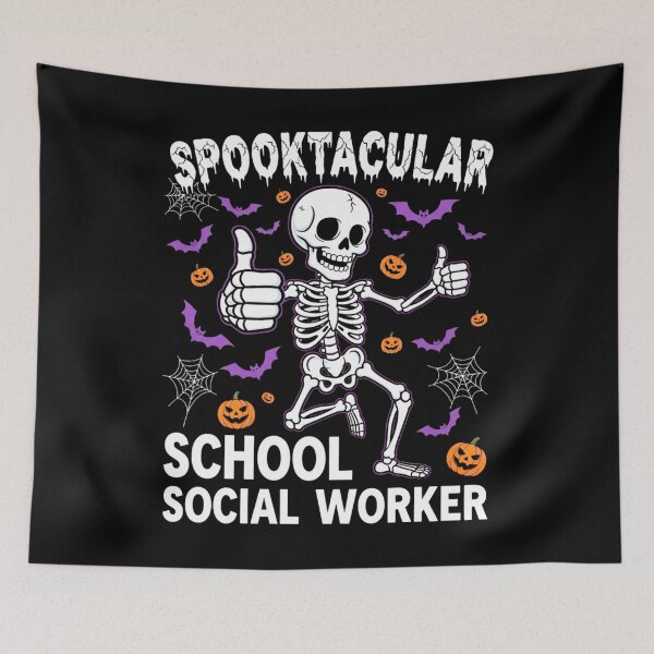 Item preview, Spooktacular School Social Worker | Funny Halloween Social Worker Gift designed and sold by Teetreasure2.