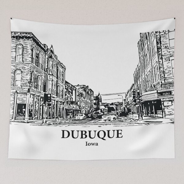 Item preview, Dubuque - Iowa designed and sold by Lakeric Cityscapes.