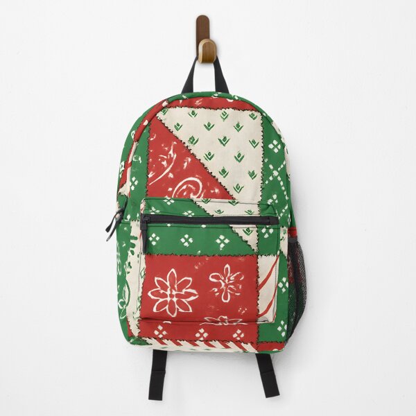 Item preview, Mexican Flag Christmas Patchwork Pattern designed and sold by SassyArtistry.
