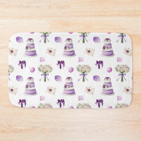 Item preview, Elegant Purple Wedding Elements Seamless Pattern designed and sold by Pani-Malyuvalka.