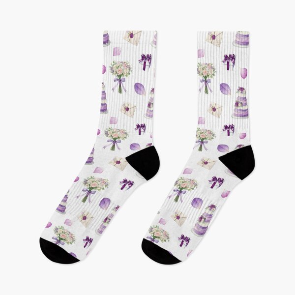 Item preview, Elegant Purple Wedding Elements Seamless Pattern designed and sold by Pani-Malyuvalka.