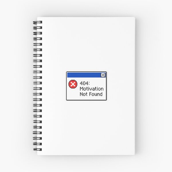Item preview, 404 Motivation Not Found – Funny Retro Error Window Sticker designed and sold by laminala.