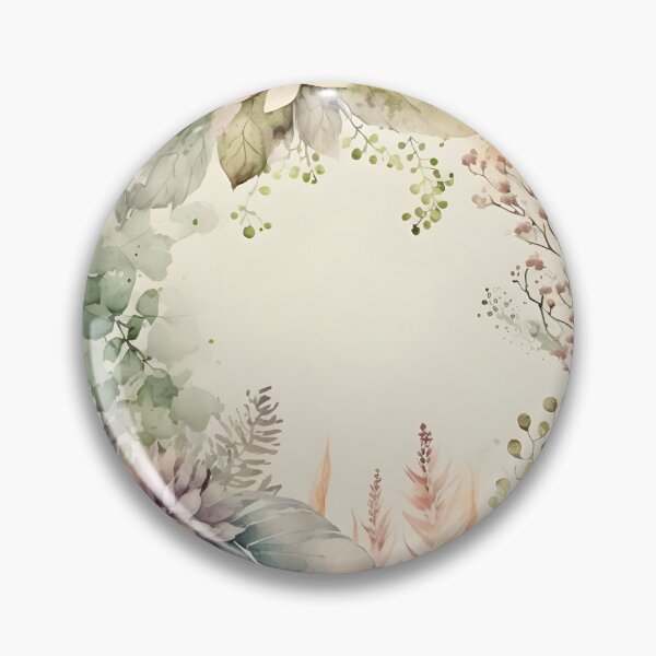 Item preview, Floral botanical watercolor wreath template designed and sold by dvoevnore.