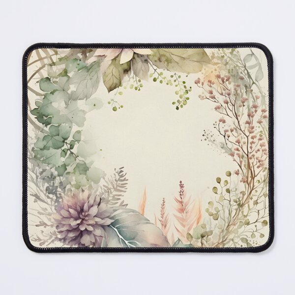 Item preview, Floral botanical watercolor wreath template designed and sold by dvoevnore.
