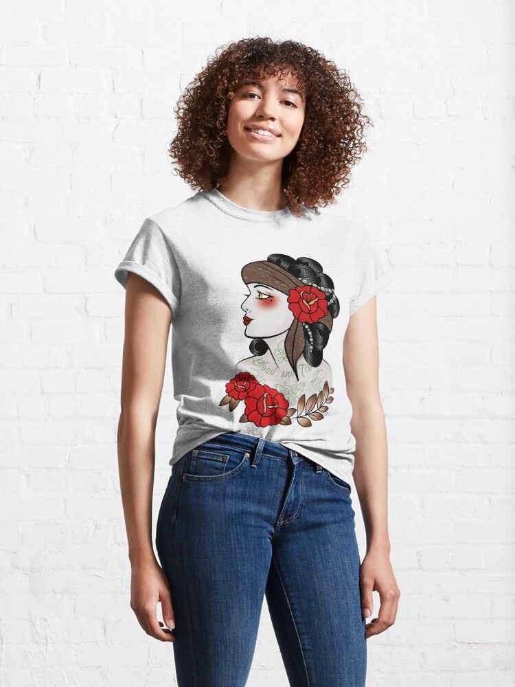 Alternate view of Flapper girl with tats Classic T-Shirt