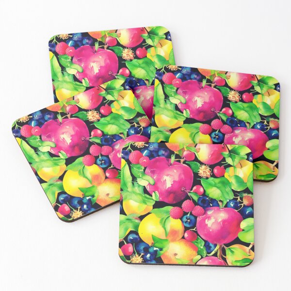 Item preview, Watercolor Montage of Colorful Fruits designed and sold by Marymarice.