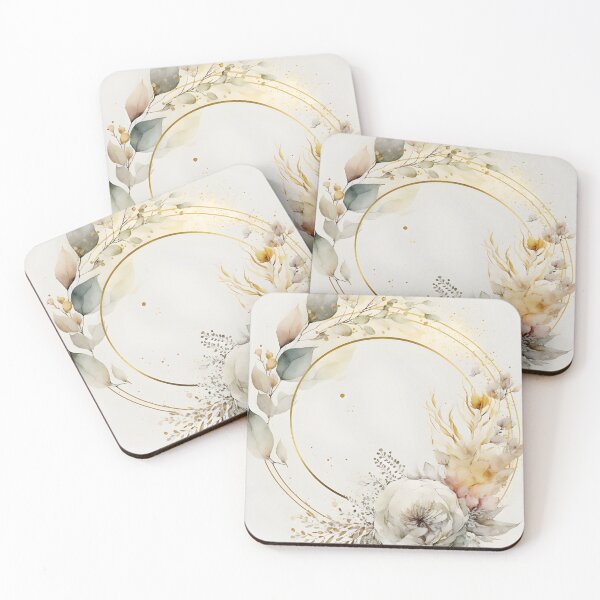 Item preview, Floral botanical watercolor wreath template designed and sold by dvoevnore.