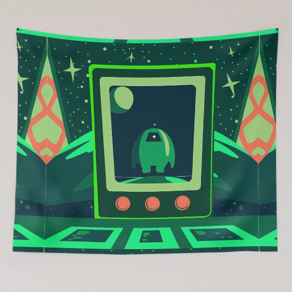 Item preview, Aliens Art Nature Vibrant Colors Modern Design Minimalism designed and sold by ART ATTACK ZONE.