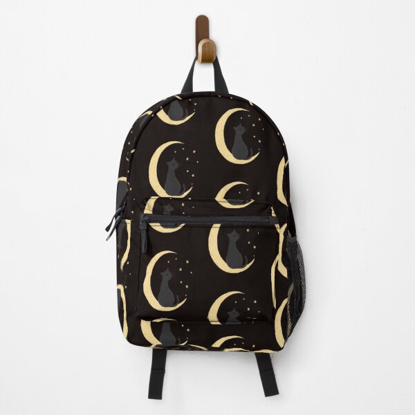 Item preview, Black Cat Dreaming on Crescent Moon designed and sold by aipichub.