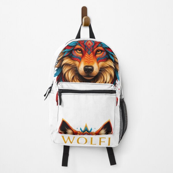 Item preview, Maya Wolfi – Feminine Tribal Geometric Wolf Artwork designed and sold by digishops.
