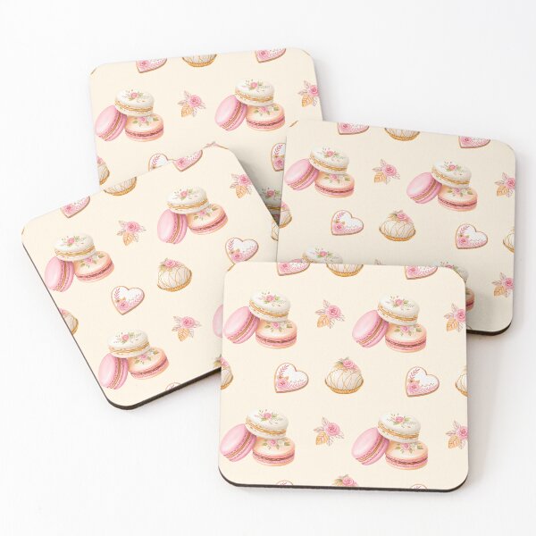 Item preview, Sweet Macarons Pink Desserts Seamless Pattern designed and sold by Pani-Malyuvalka.