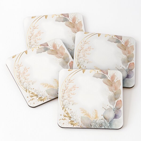 Item preview, Floral botanical watercolor wreath template designed and sold by dvoevnore.