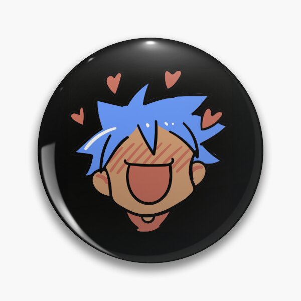 Item preview, anime character with blue hair in love designed and sold by marushanshop.