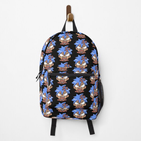 Item preview, angry anime character with blue hair designed and sold by marushanshop.