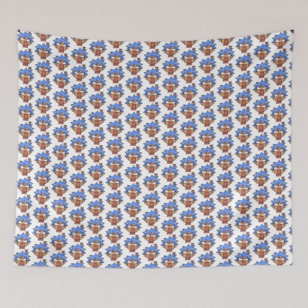 Item preview, Surprised anime character with blue hair designed and sold by marushanshop.