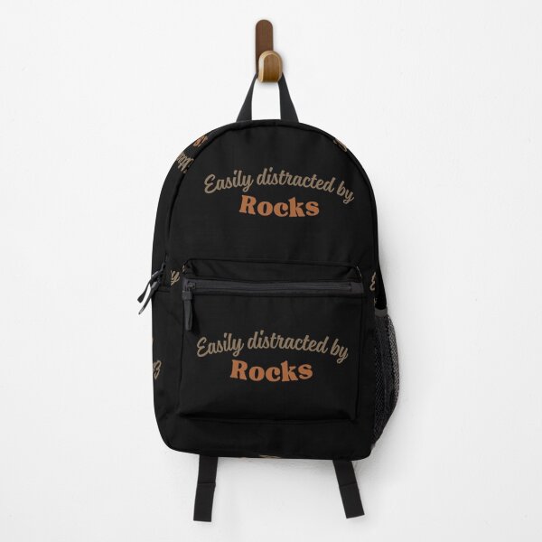 Item preview, Easily Distracted by Rocks Funny Geology  | Rock Collector Gift for Crystal Lovers, Fossil Hunters & Earth Science Fans designed and sold by Fashion Art Gifts ⭐⭐⭐⭐⭐.