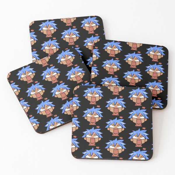 Item preview, anime character with blue hair surprised designed and sold by marushanshop.